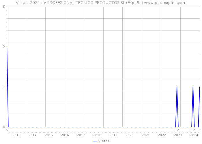 Visitas 2024 de PROFESIONAL TECNICO PRODUCTOS SL (España) 