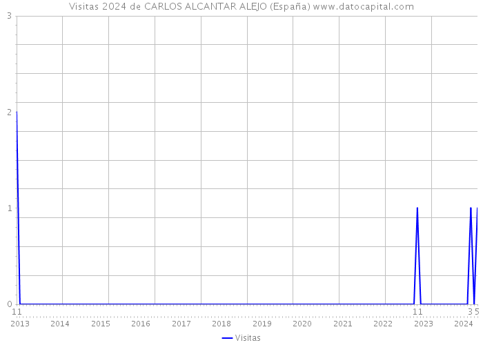 Visitas 2024 de CARLOS ALCANTAR ALEJO (España) 