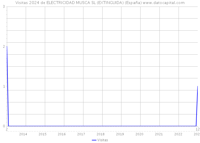 Visitas 2024 de ELECTRICIDAD MUSCA SL (EXTINGUIDA) (España) 