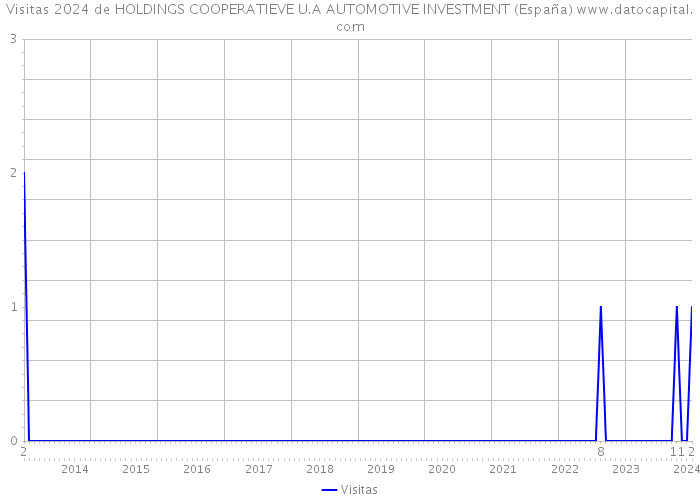 Visitas 2024 de HOLDINGS COOPERATIEVE U.A AUTOMOTIVE INVESTMENT (España) 