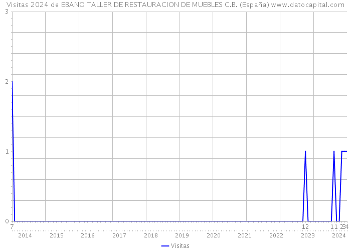 Visitas 2024 de EBANO TALLER DE RESTAURACION DE MUEBLES C.B. (España) 