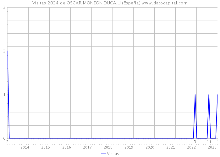Visitas 2024 de OSCAR MONZON DUCAJU (España) 