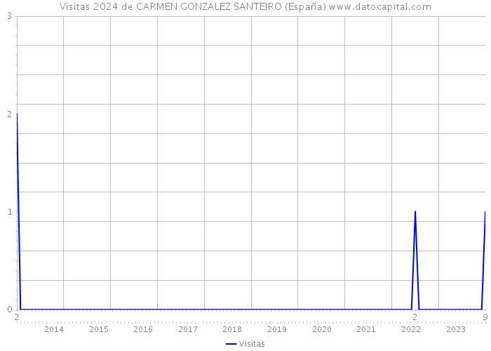 Visitas 2024 de CARMEN GONZALEZ SANTEIRO (España) 