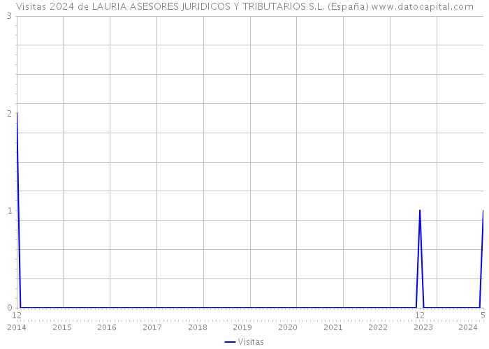 Visitas 2024 de LAURIA ASESORES JURIDICOS Y TRIBUTARIOS S.L. (España) 