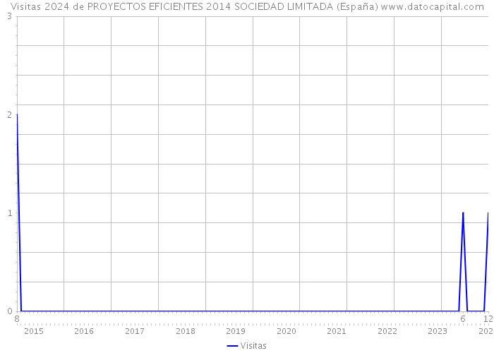 Visitas 2024 de PROYECTOS EFICIENTES 2014 SOCIEDAD LIMITADA (España) 