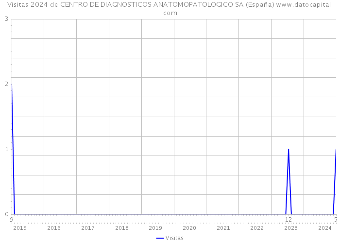 Visitas 2024 de CENTRO DE DIAGNOSTICOS ANATOMOPATOLOGICO SA (España) 