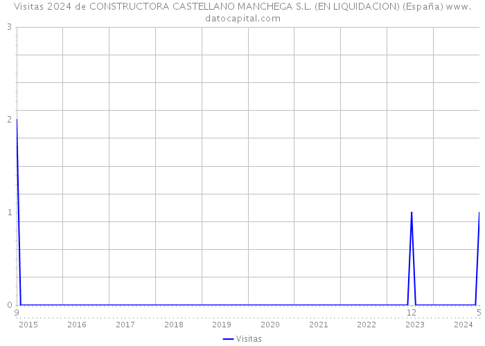Visitas 2024 de CONSTRUCTORA CASTELLANO MANCHEGA S.L. (EN LIQUIDACION) (España) 