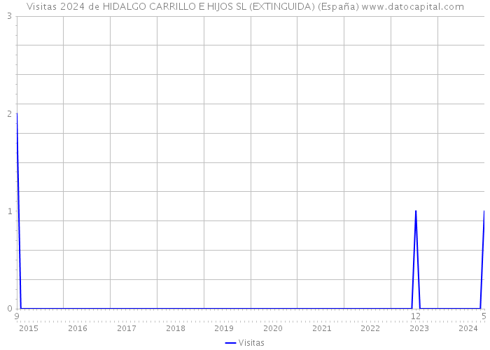 Visitas 2024 de HIDALGO CARRILLO E HIJOS SL (EXTINGUIDA) (España) 
