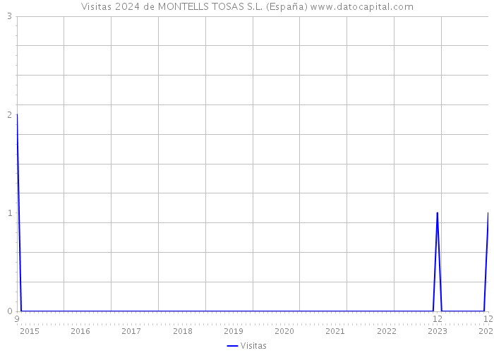Visitas 2024 de MONTELLS TOSAS S.L. (España) 