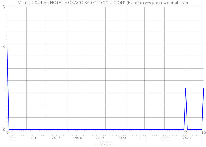 Visitas 2024 de HOTEL MONACO SA (EN DISOLUCION) (España) 