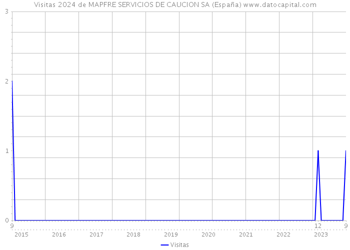 Visitas 2024 de MAPFRE SERVICIOS DE CAUCION SA (España) 