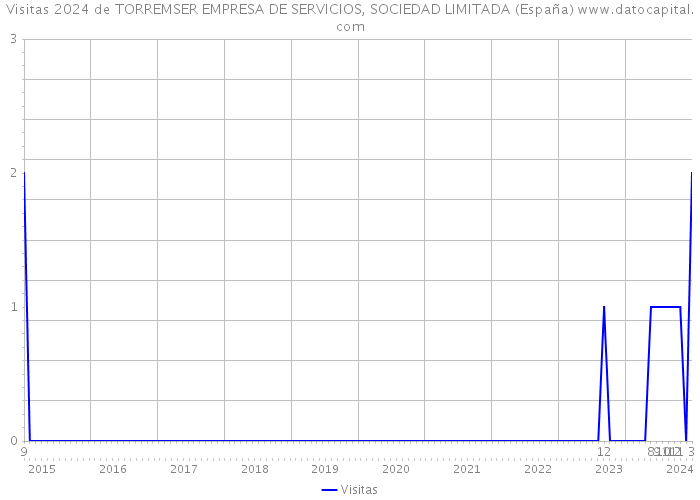 Visitas 2024 de TORREMSER EMPRESA DE SERVICIOS, SOCIEDAD LIMITADA (España) 