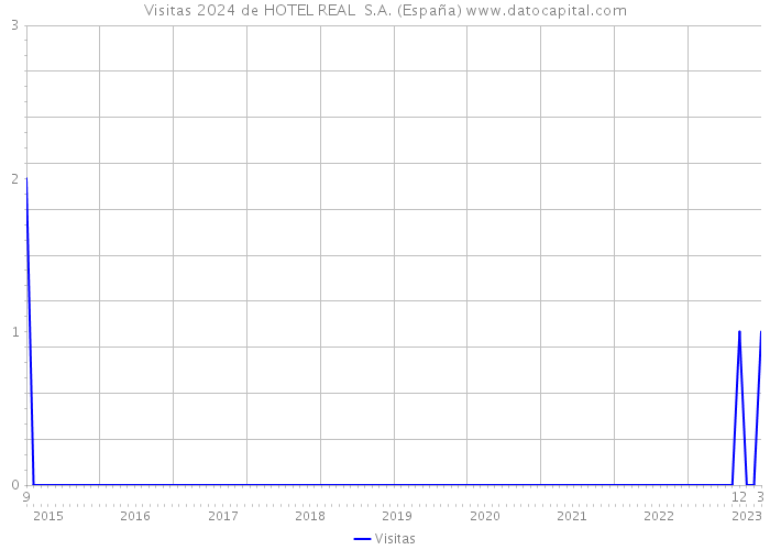Visitas 2024 de HOTEL REAL S.A. (España) 