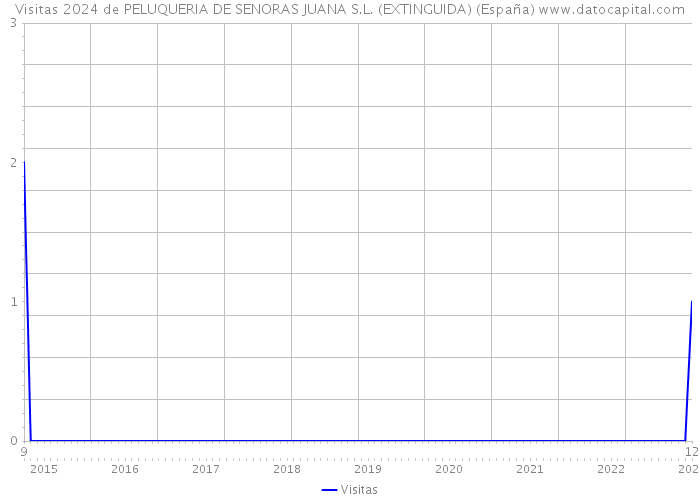 Visitas 2024 de PELUQUERIA DE SENORAS JUANA S.L. (EXTINGUIDA) (España) 