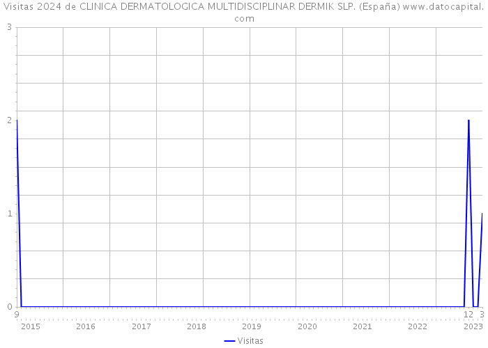 Visitas 2024 de CLINICA DERMATOLOGICA MULTIDISCIPLINAR DERMIK SLP. (España) 