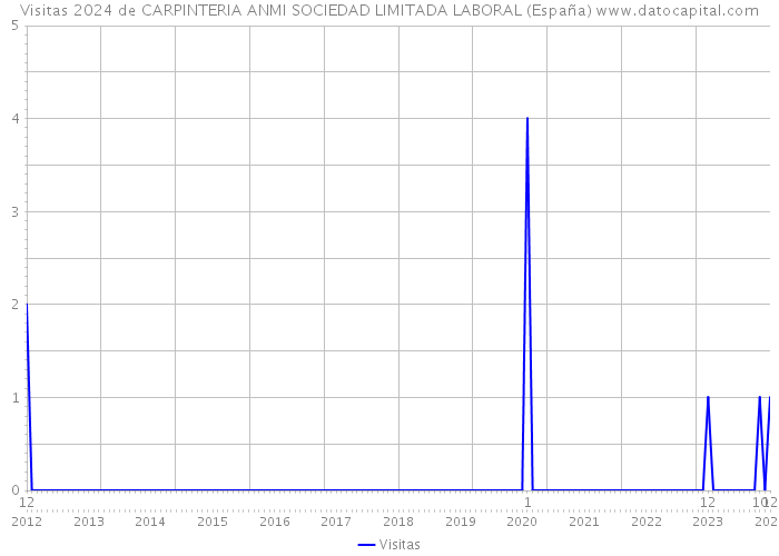 Visitas 2024 de CARPINTERIA ANMI SOCIEDAD LIMITADA LABORAL (España) 