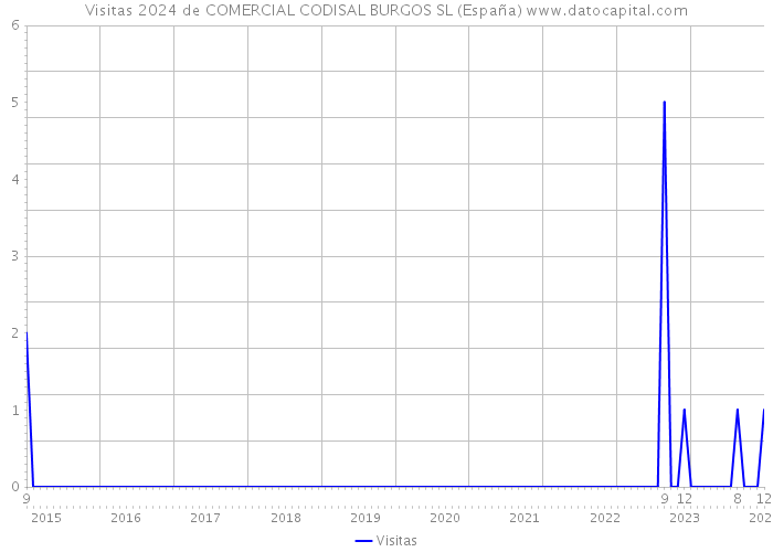 Visitas 2024 de COMERCIAL CODISAL BURGOS SL (España) 