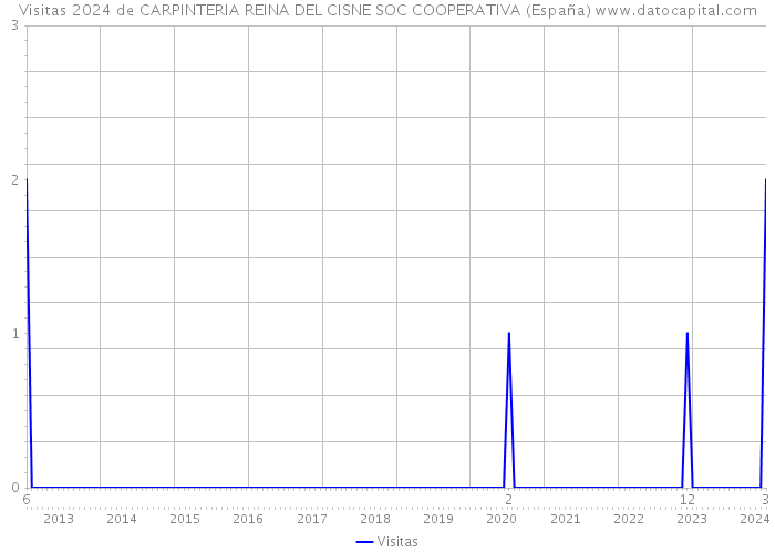 Visitas 2024 de CARPINTERIA REINA DEL CISNE SOC COOPERATIVA (España) 