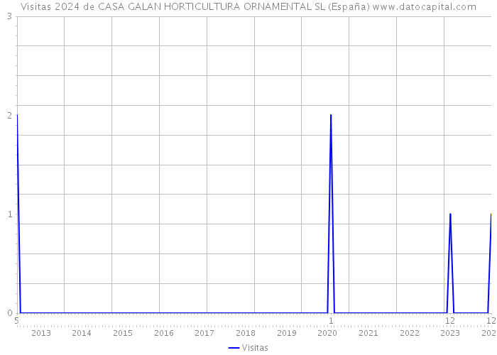 Visitas 2024 de CASA GALAN HORTICULTURA ORNAMENTAL SL (España) 