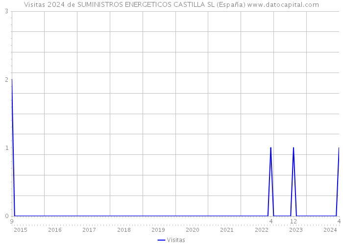 Visitas 2024 de SUMINISTROS ENERGETICOS CASTILLA SL (España) 