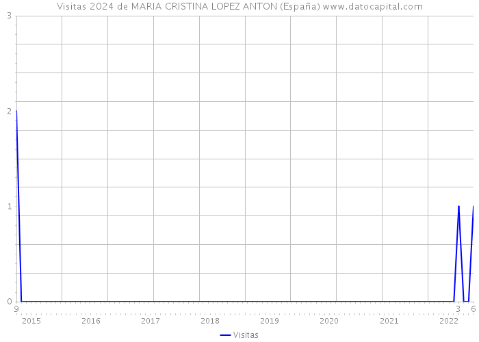 Visitas 2024 de MARIA CRISTINA LOPEZ ANTON (España) 
