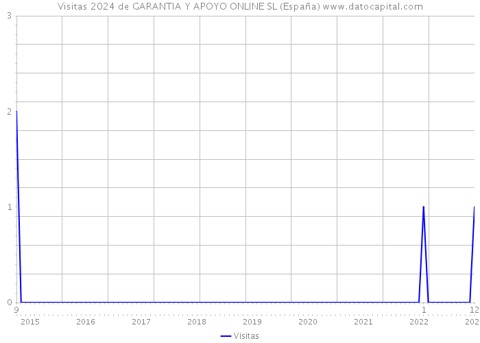 Visitas 2024 de GARANTIA Y APOYO ONLINE SL (España) 
