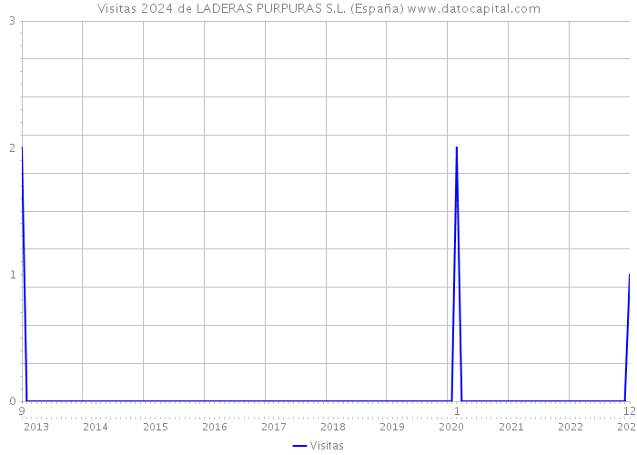 Visitas 2024 de LADERAS PURPURAS S.L. (España) 