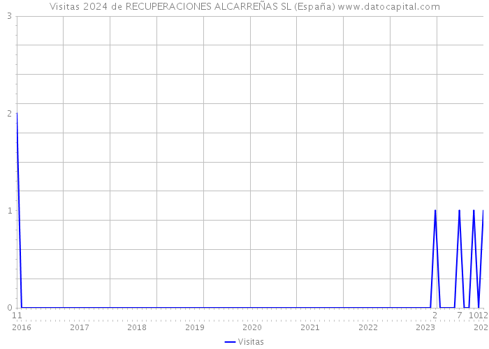 Visitas 2024 de RECUPERACIONES ALCARREÑAS SL (España) 