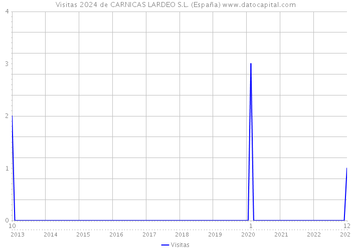 Visitas 2024 de CARNICAS LARDEO S.L. (España) 