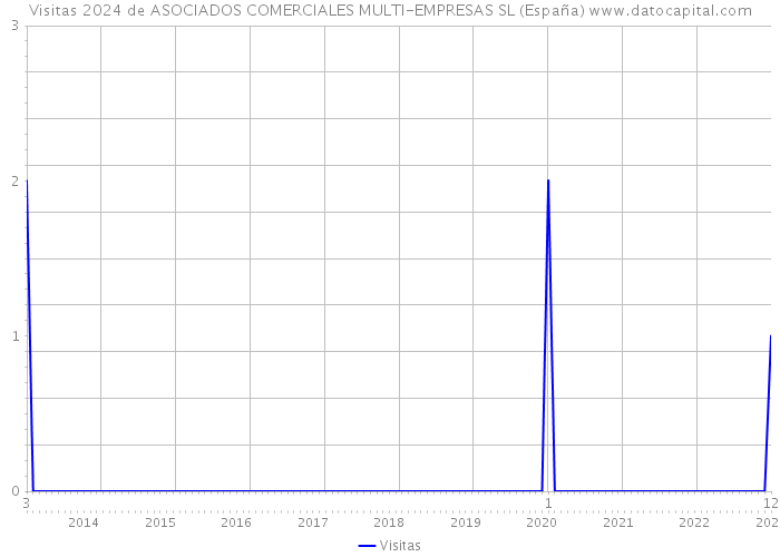Visitas 2024 de ASOCIADOS COMERCIALES MULTI-EMPRESAS SL (España) 