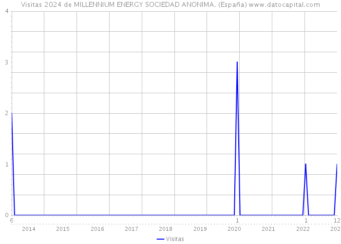 Visitas 2024 de MILLENNIUM ENERGY SOCIEDAD ANONIMA. (España) 