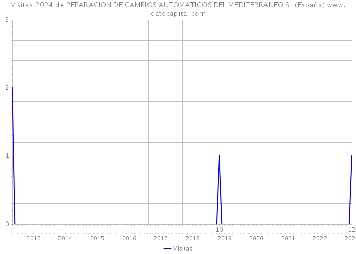 Visitas 2024 de REPARACION DE CAMBIOS AUTOMATICOS DEL MEDITERRANEO SL (España) 