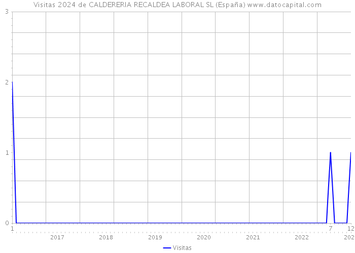 Visitas 2024 de CALDERERIA RECALDEA LABORAL SL (España) 