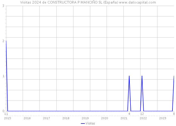 Visitas 2024 de CONSTRUCTORA P MANCIÑO SL (España) 