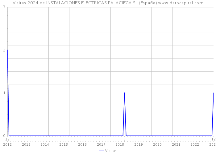 Visitas 2024 de INSTALACIONES ELECTRICAS PALACIEGA SL (España) 