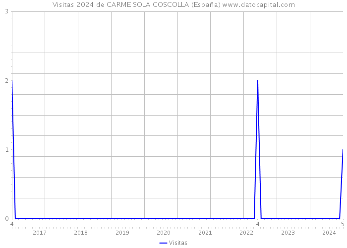 Visitas 2024 de CARME SOLA COSCOLLA (España) 