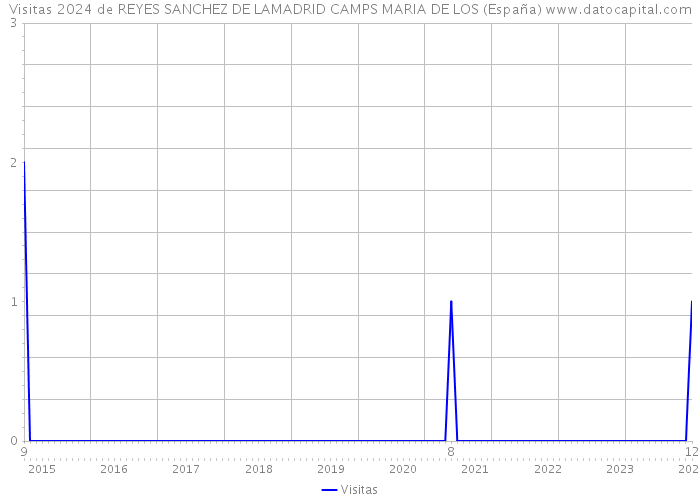 Visitas 2024 de REYES SANCHEZ DE LAMADRID CAMPS MARIA DE LOS (España) 