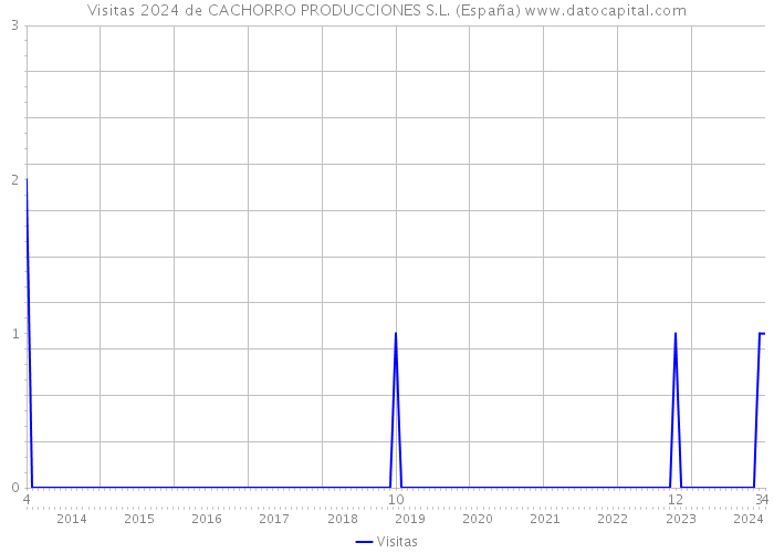 Visitas 2024 de CACHORRO PRODUCCIONES S.L. (España) 