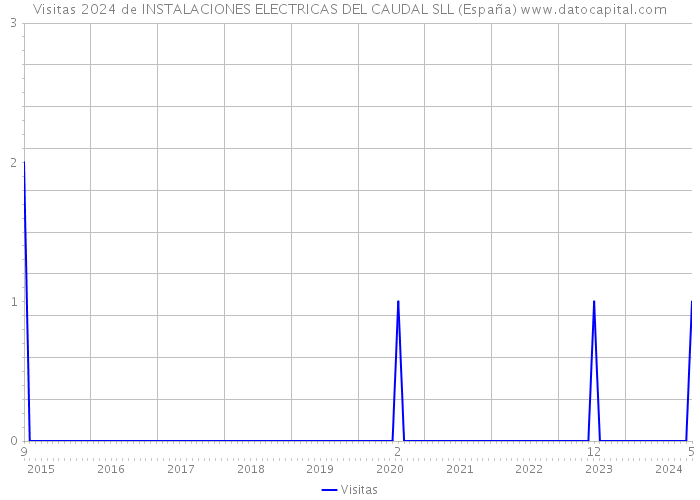 Visitas 2024 de INSTALACIONES ELECTRICAS DEL CAUDAL SLL (España) 