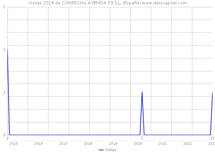 Visitas 2024 de COMERCIAL AVENIDA 59 S.L. (España) 