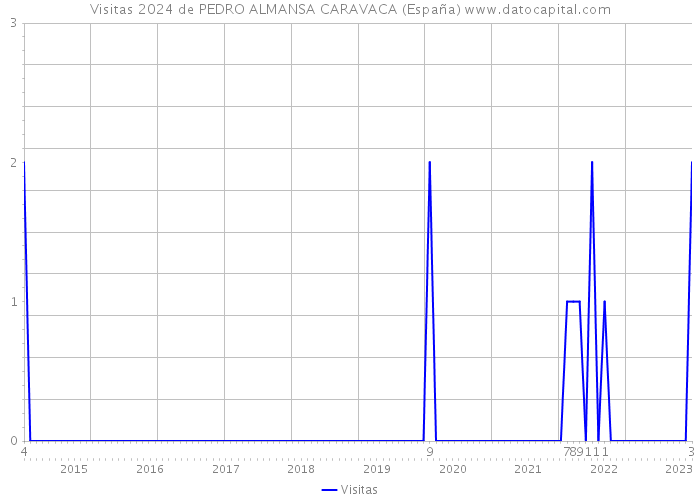 Visitas 2024 de PEDRO ALMANSA CARAVACA (España) 