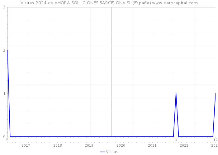 Visitas 2024 de AHORA SOLUCIONES BARCELONA SL (España) 