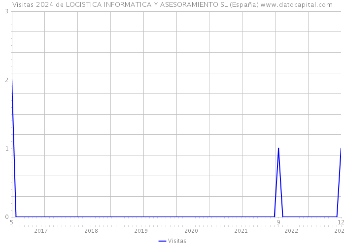 Visitas 2024 de LOGISTICA INFORMATICA Y ASESORAMIENTO SL (España) 