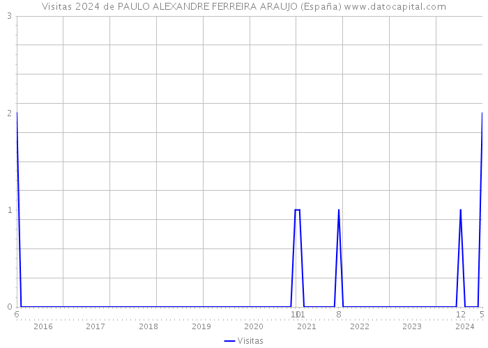 Visitas 2024 de PAULO ALEXANDRE FERREIRA ARAUJO (España) 