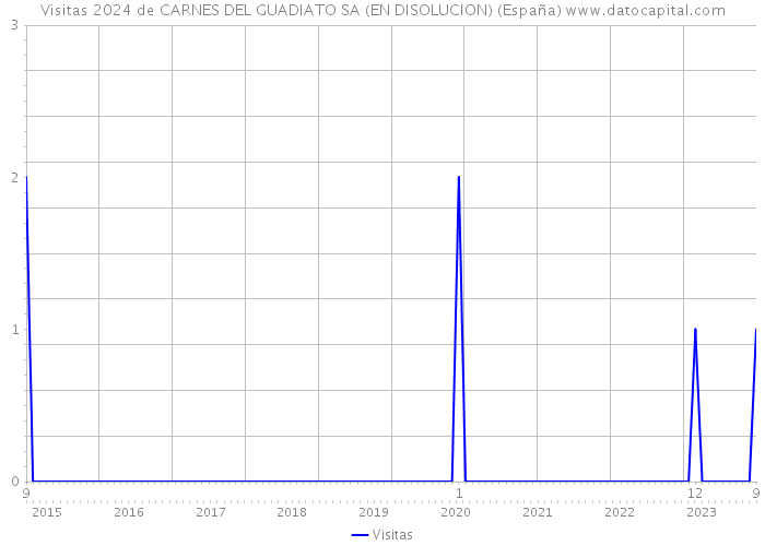 Visitas 2024 de CARNES DEL GUADIATO SA (EN DISOLUCION) (España) 