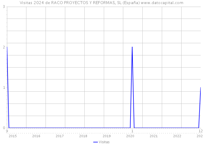 Visitas 2024 de RACO PROYECTOS Y REFORMAS, SL (España) 