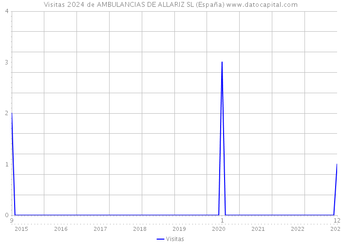 Visitas 2024 de AMBULANCIAS DE ALLARIZ SL (España) 
