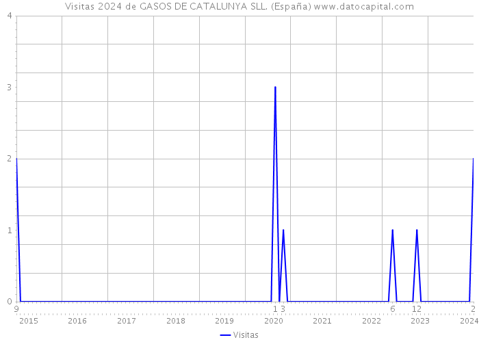 Visitas 2024 de GASOS DE CATALUNYA SLL. (España) 