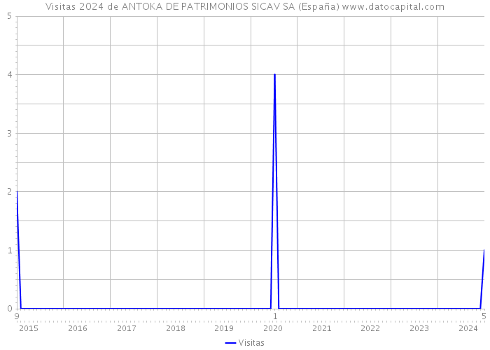 Visitas 2024 de ANTOKA DE PATRIMONIOS SICAV SA (España) 