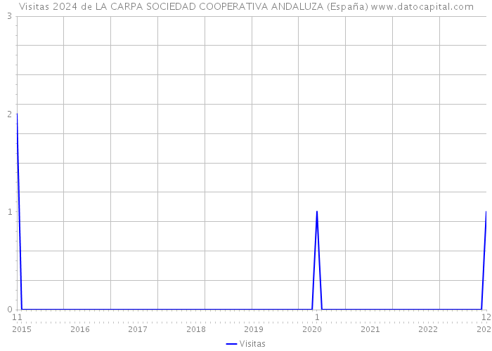 Visitas 2024 de LA CARPA SOCIEDAD COOPERATIVA ANDALUZA (España) 